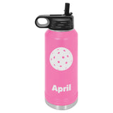Pickleball Water Bottle - Personalized