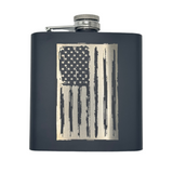 Flask with American Flag In Gift Box