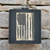 Flask with American Flag In Gift Box