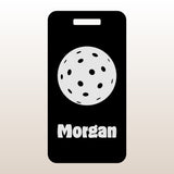 Custom Aluminum Bag Tag - Pickleball Design