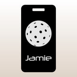 Custom Aluminum Bag Tag - Pickleball Design