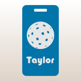 Custom Aluminum Bag Tag - Pickleball Design