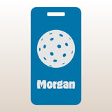 Custom Aluminum Bag Tag - Pickleball Design