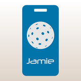 Custom Aluminum Bag Tag - Pickleball Design
