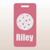 Custom Aluminum Bag Tag - Pickleball Design