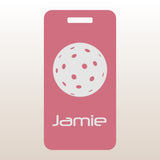 Custom Aluminum Bag Tag - Pickleball Design