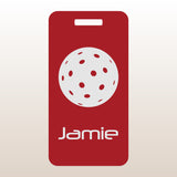 Custom Aluminum Bag Tag - Pickleball Design