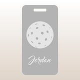 Custom Aluminum Bag Tag - Pickleball Design