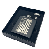 Flask with American Flag In Gift Box