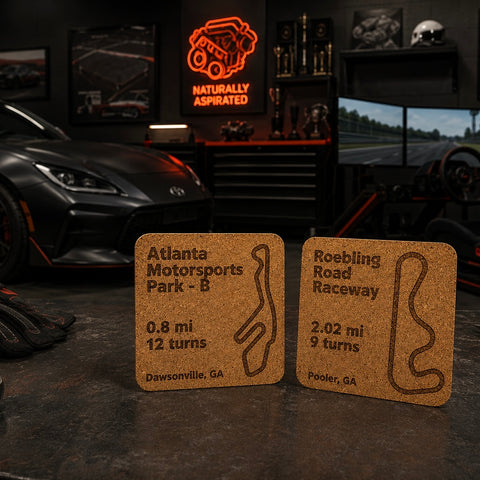 Track Coasters - Set of 6