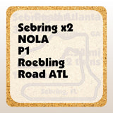 Track Coasters - Set of 6