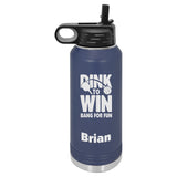 Dink To Win Pickleball Water Bottle - Personalized