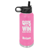 Dink To Win Pickleball Water Bottle - Personalized